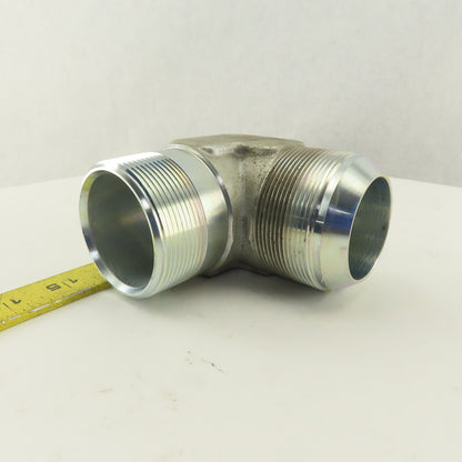 2" NPT x 2-1/2-12 (-32) JIC Flare 90° Elbow