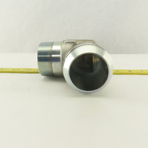 2" NPT x 2-1/2-12 (-32) JIC Flare 90° Elbow