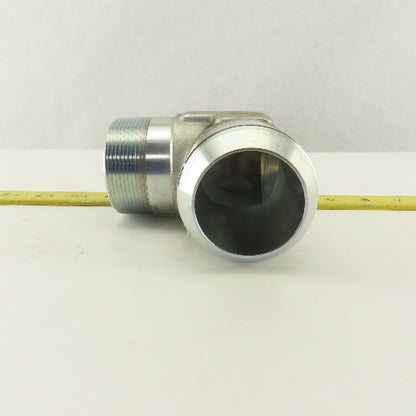 2" NPT x 2-1/2-12 (-32) JIC Flare 90° Elbow
