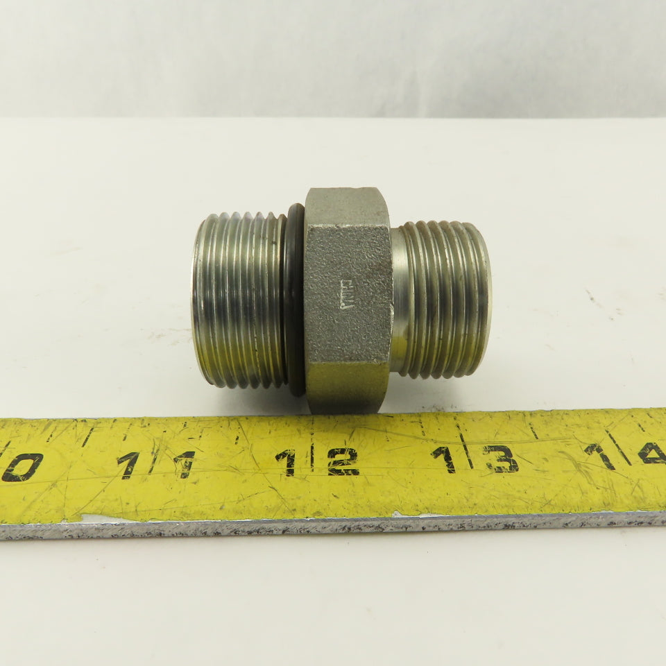 1-5/16-12 (-16) O-Ring Boss Flat Face x 1-3/16-12 O-Ring Face Hydraulic Fitting