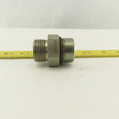 1-5/16-12 (-16) O-Ring Boss Flat Face x 1-3/16-12 O-Ring Face Hydraulic Fitting