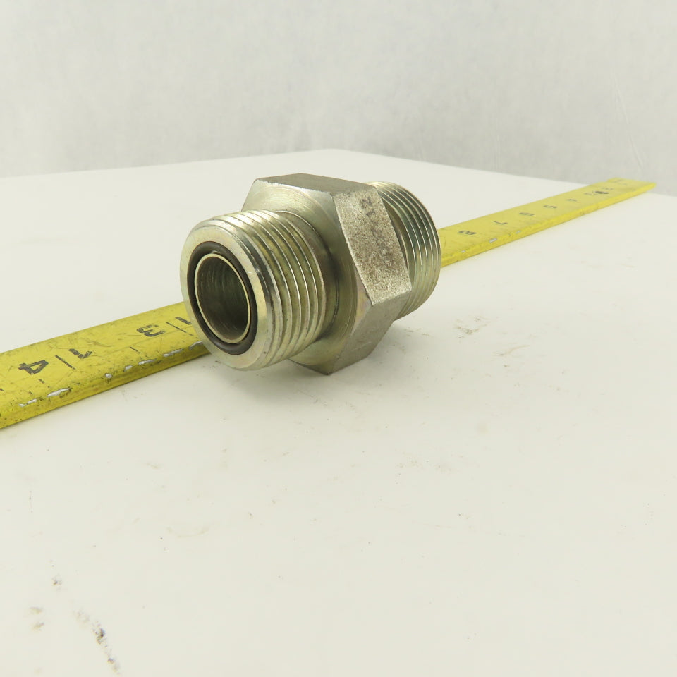 1-5/16-12 (-16) O-Ring Boss Flat Face x 1-3/16-12 O-Ring Face Hydraulic Fitting