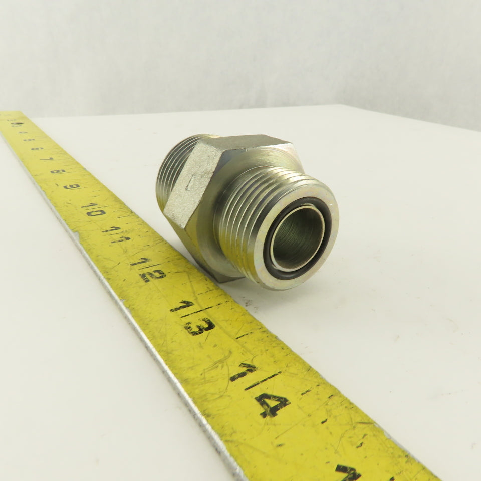 1-5/16-12 (-16) O-Ring Boss Flat Face x 1-3/16-12 O-Ring Face Hydraulic Fitting