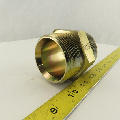 1-1/2-12 (-32) Flare x 2" NPT Inverted Flare Seat Hydraulic Adapter
