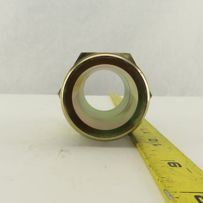 1-1/2-12 (-32) Flare x 2" NPT Inverted Flare Seat Hydraulic Adapter