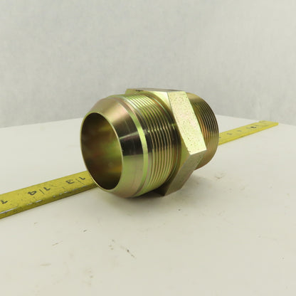 1-1/2-12 (-32) Flare x 2" NPT Inverted Flare Seat Hydraulic Adapter