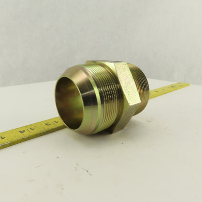 1-1/2-12 (-32) Flare x 2" NPT Inverted Flare Seat Hydraulic Adapter