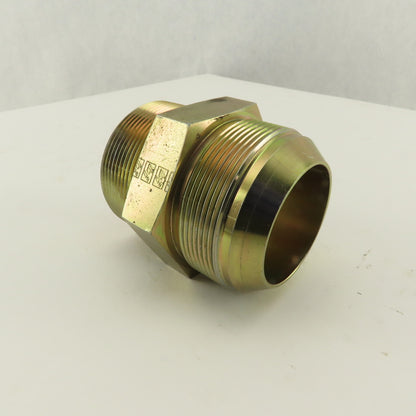 1-1/2-12 (-32) Flare x 2" NPT Inverted Flare Seat Hydraulic Adapter
