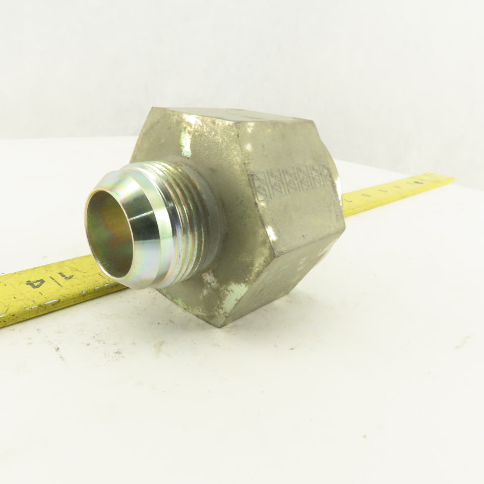 1-5/18-12 (-16) Male Flare x 1-7/8-12 (-12) Female Flare Seat Hydraulic Adapter