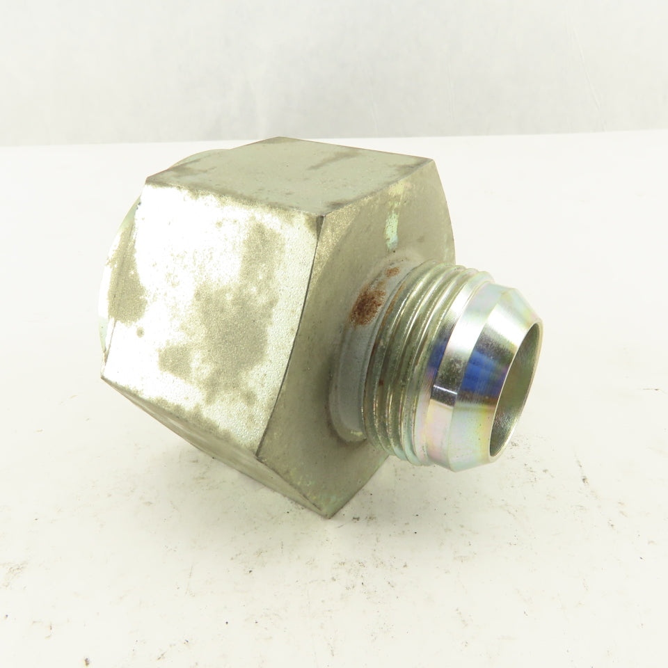 1-5/18-12 (-16) Male Flare x 1-7/8-12 (-12) Female Flare Seat Hydraulic Adapter