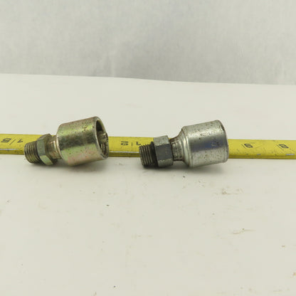 Gates G251200405 1/2-20 O-Ring Boss x 1/4" Hose Barb Mega Crimp Lot Of 2