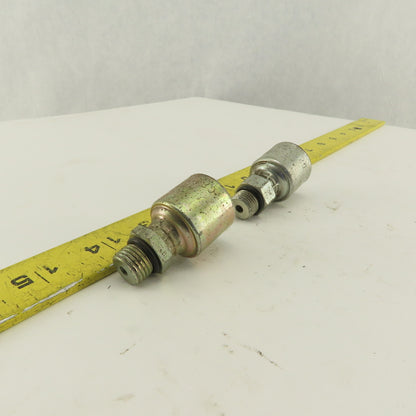 Gates G251200405 1/2-20 O-Ring Boss x 1/4" Hose Barb Mega Crimp Lot Of 2