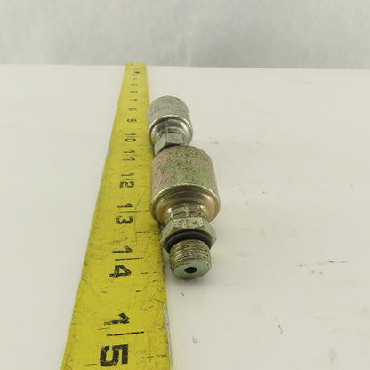 Gates G251200405 1/2-20 O-Ring Boss x 1/4" Hose Barb Mega Crimp Lot Of 2