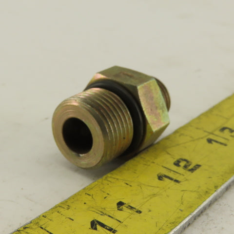 3/4-16 (-8) O-Ring Boss x 1/4 (-4) O-Ring Face Hydraulic Adapter Lot Of 6