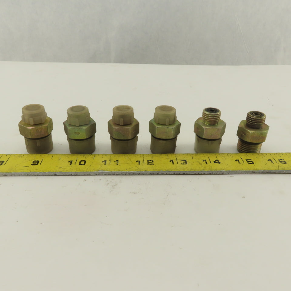 3/4-16 (-8) O-Ring Boss x 1/4 (-4) O-Ring Face Hydraulic Adapter Lot Of 6