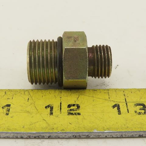 3/4-16 (-8) O-Ring Boss x 1/4 (-4) O-Ring Face Hydraulic Adapter Lot Of 6
