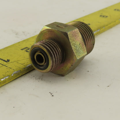 3/4-16 (-8) O-Ring Boss x 1/4 (-4) O-Ring Face Hydraulic Adapter Lot Of 6