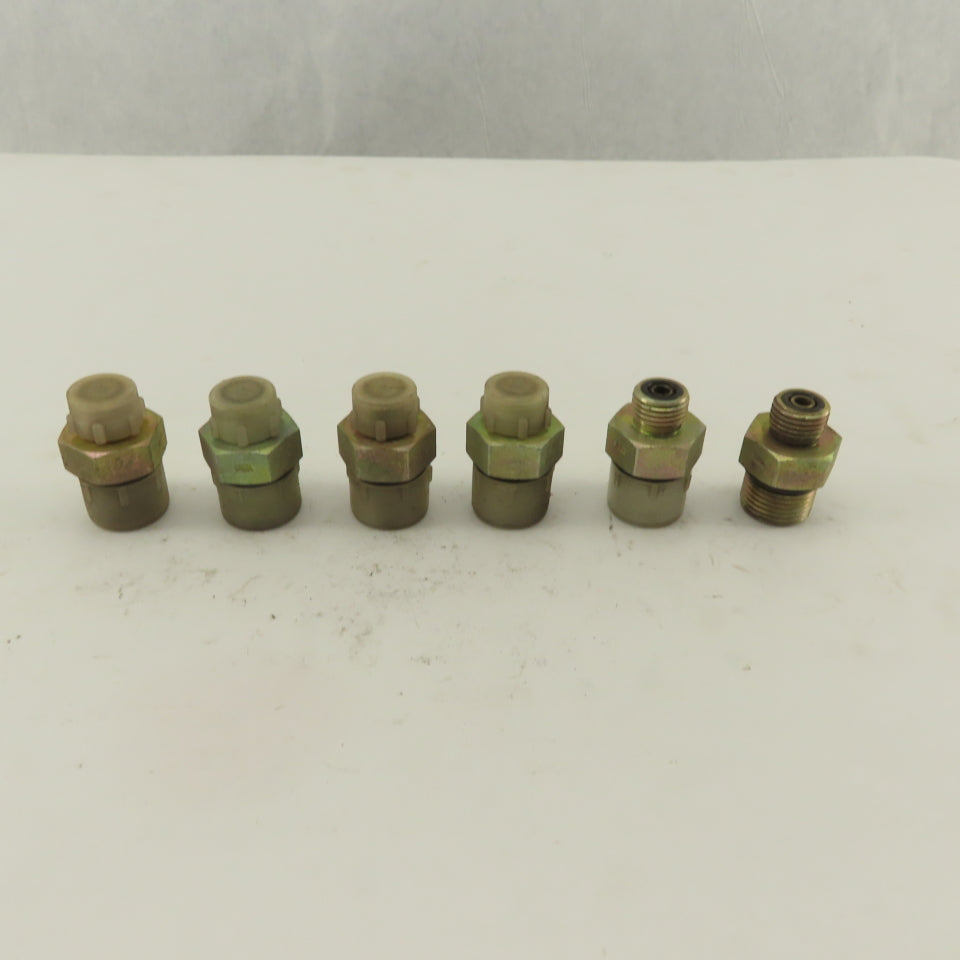 3/4-16 (-8) O-Ring Boss x 1/4 (-4) O-Ring Face Hydraulic Adapter Lot Of 6