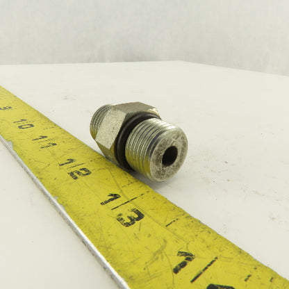 1/2 (-8) O-Ring Face x 3/4-16 (-8) O-Ring Boss Hydraulic Fitting Lot Of 6