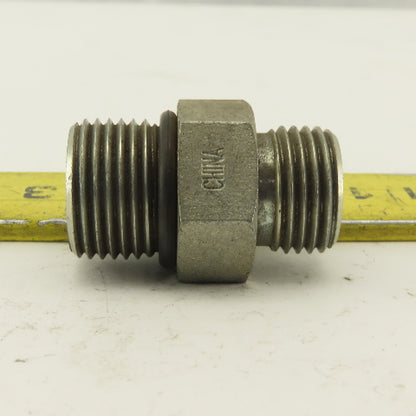 1/2 (-8) O-Ring Face x 3/4-16 (-8) O-Ring Boss Hydraulic Fitting Lot Of 6