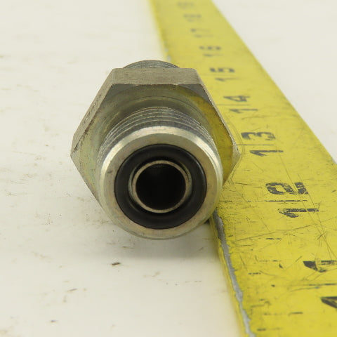 1/2 (-8) O-Ring Face x 3/4-16 (-8) O-Ring Boss Hydraulic Fitting Lot Of 6