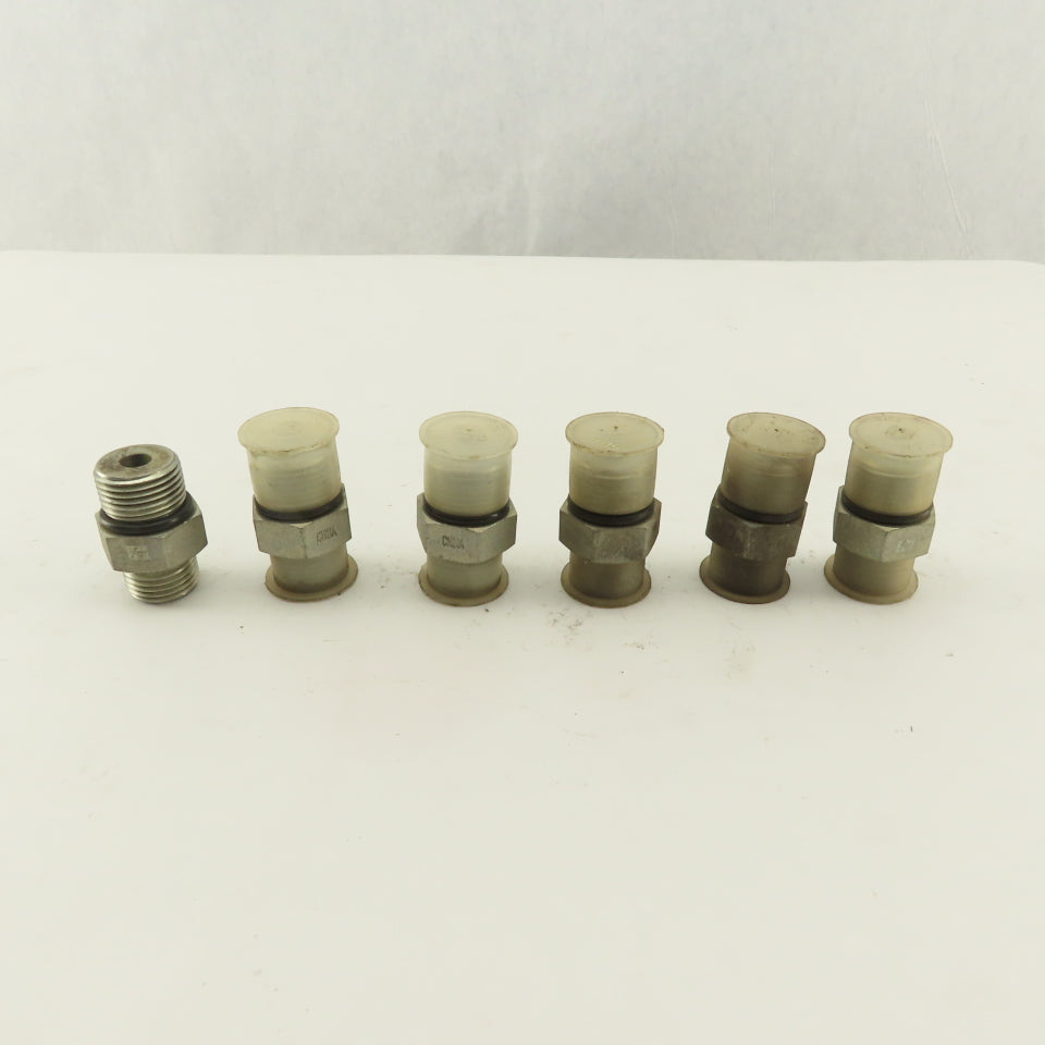 1/2 (-8) O-Ring Face x 3/4-16 (-8) O-Ring Boss Hydraulic Fitting Lot Of 6