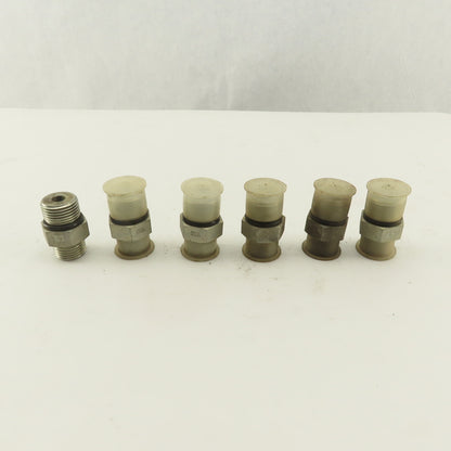 1/2 (-8) O-Ring Face x 3/4-16 (-8) O-Ring Boss Hydraulic Fitting Lot Of 6