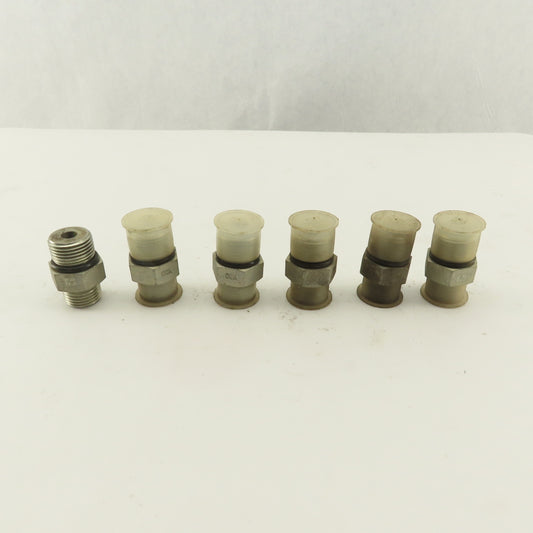 1/2 (-8) O-Ring Face x 3/4-16 (-8) O-Ring Boss Hydraulic Fitting Lot Of 6