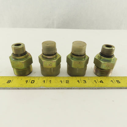 3/4-16 (-8) O-Ring Boss x 1-3/16-12 O-Ring Face Hydraulic Fitting Lot Of 4
