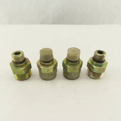 3/4-16 (-8) O-Ring Boss x 1-3/16-12 O-Ring Face Hydraulic Fitting Lot Of 4