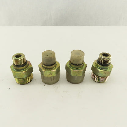 3/4-16 (-8) O-Ring Boss x 1-3/16-12 O-Ring Face Hydraulic Fitting Lot Of 4