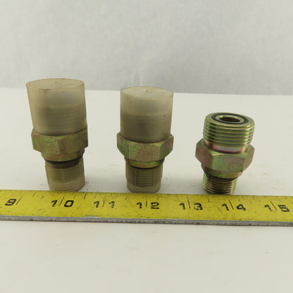 1-7/8-12 (-10) O-Ring Boss Male x 1-3/16-12 (-14) Hydraulic Adapter Lot Of 3