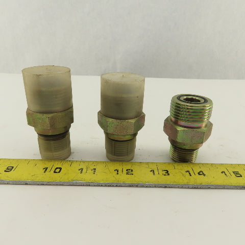 1-7/8-12 (-10) O-Ring Boss Male x 1-3/16-12 (-14) Hydraulic Adapter Lot Of 3