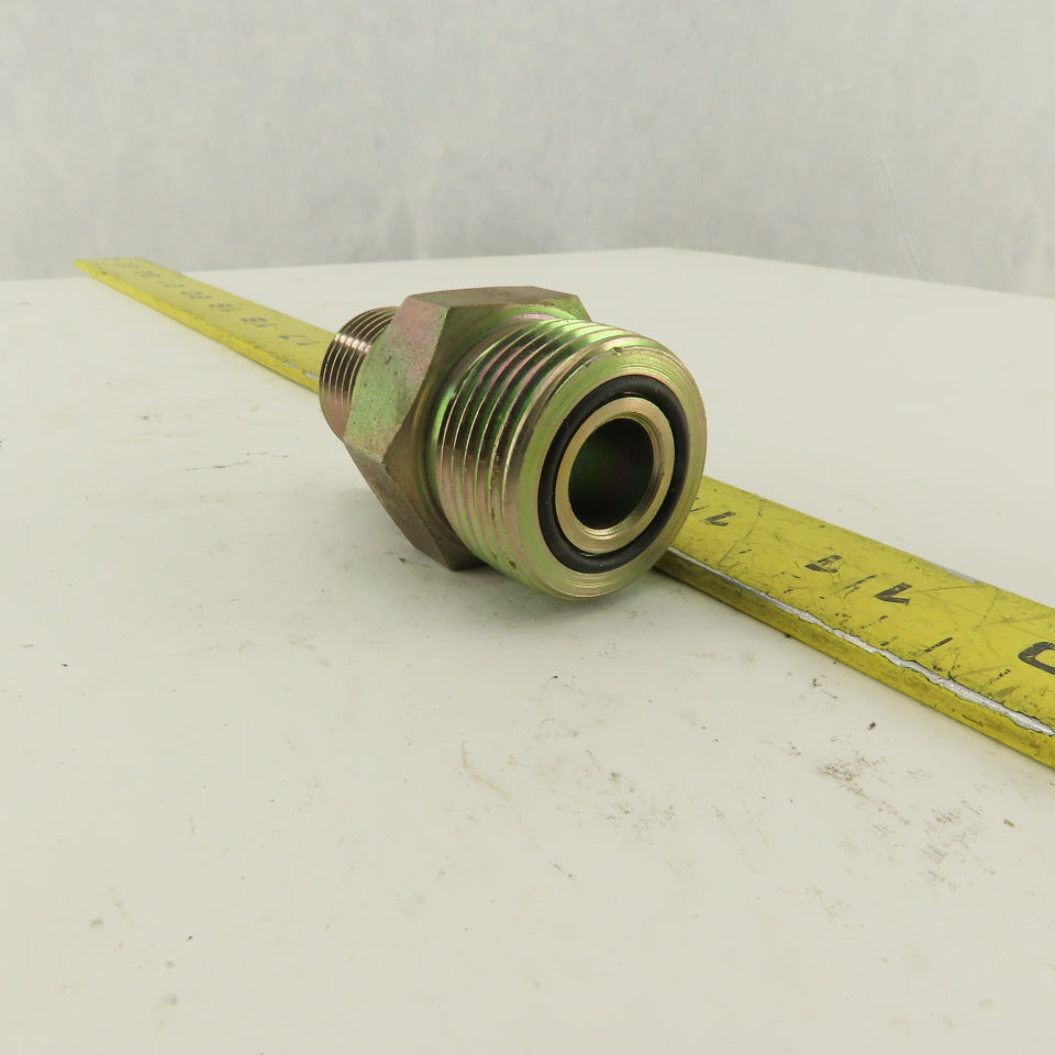 1-7/8-12 (-10) O-Ring Boss Male x 1-3/16-12 (-14) Hydraulic Adapter Lot Of 3
