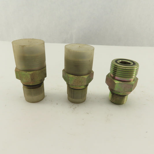 1-7/8-12 (-10) O-Ring Boss Male x 1-3/16-12 (-14) Hydraulic Adapter Lot Of 3