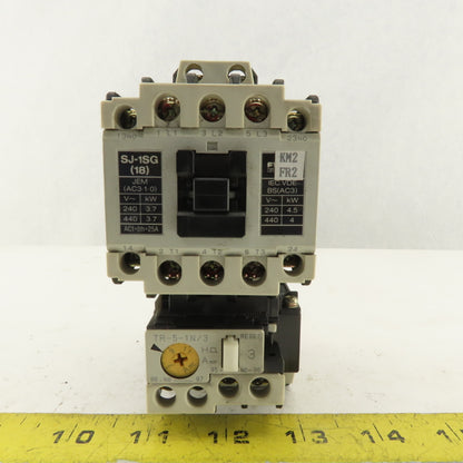 Fuji SJ-1SG 600V 4.5kW Magnetic Contactor 7-11A Trip TR-5-1N/3 Overload