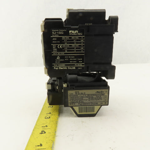Fuji SJ-1SG 600V 4.5kW Magnetic Contactor 7-11A Trip TR-5-1N/3 Overload