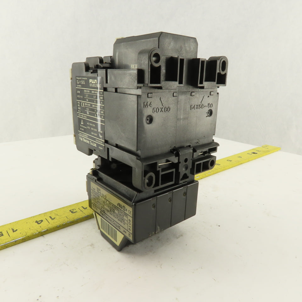 Fuji SJ-1SG 600V 4.5kW Magnetic Contactor 7-11A Trip TR-5-1N/3 Overload