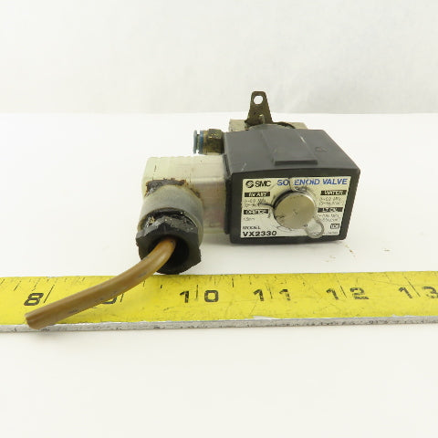 SMC VX2330 24 VDC 2 Way Normally Closed Solenoid Valve 1/4NPT