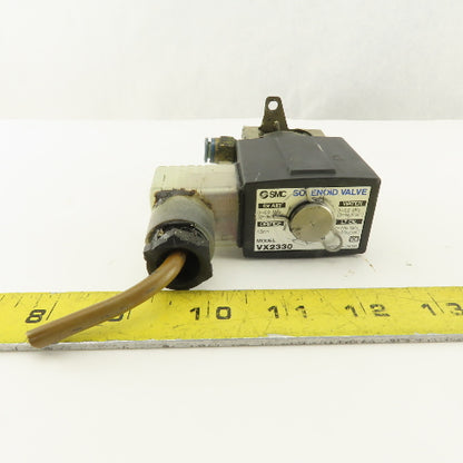 SMC VX2330 24 VDC 2 Way Normally Closed Solenoid Valve 1/4NPT