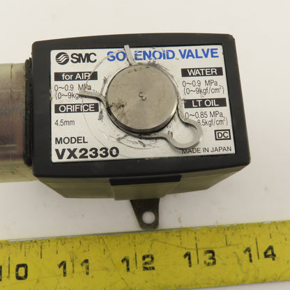 SMC VX2330 24 VDC 2 Way Normally Closed Solenoid Valve 1/4NPT