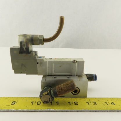 SMC SY5140-5DZ-X3213 Miniature Single Solenoid Air Directional Valve On Manifold