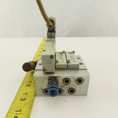 SMC SY5140-5DZ-X3213 Miniature Single Solenoid Air Directional Valve On Manifold