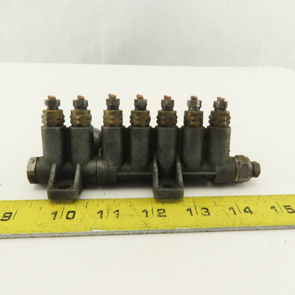Vogel 7 Port Piston Lubricator Manifold