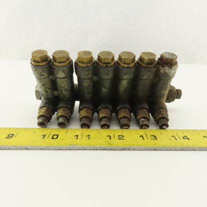 Vogel 7 Port Piston Lubricator Manifold