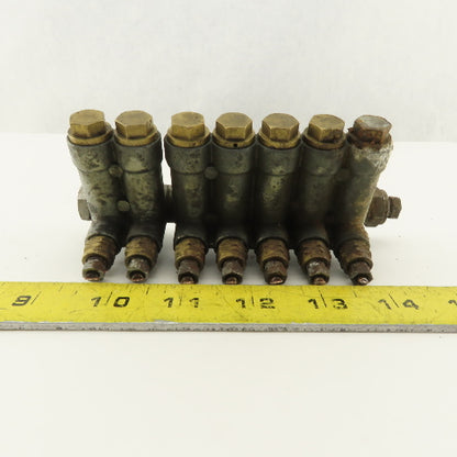 Vogel 7 Port Piston Lubricator Manifold