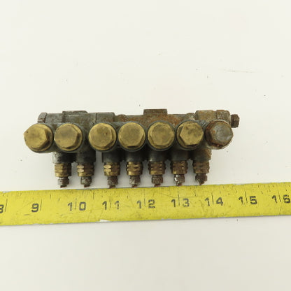 Vogel 7 Port Piston Lubricator Manifold
