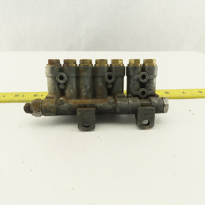 Vogel 7 Port Piston Lubricator Manifold