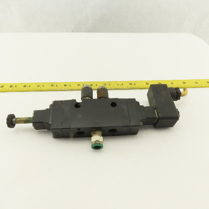 Parker B551ADA49C 5/3 Position Tandem Double Solenoid Pneumatic Valve