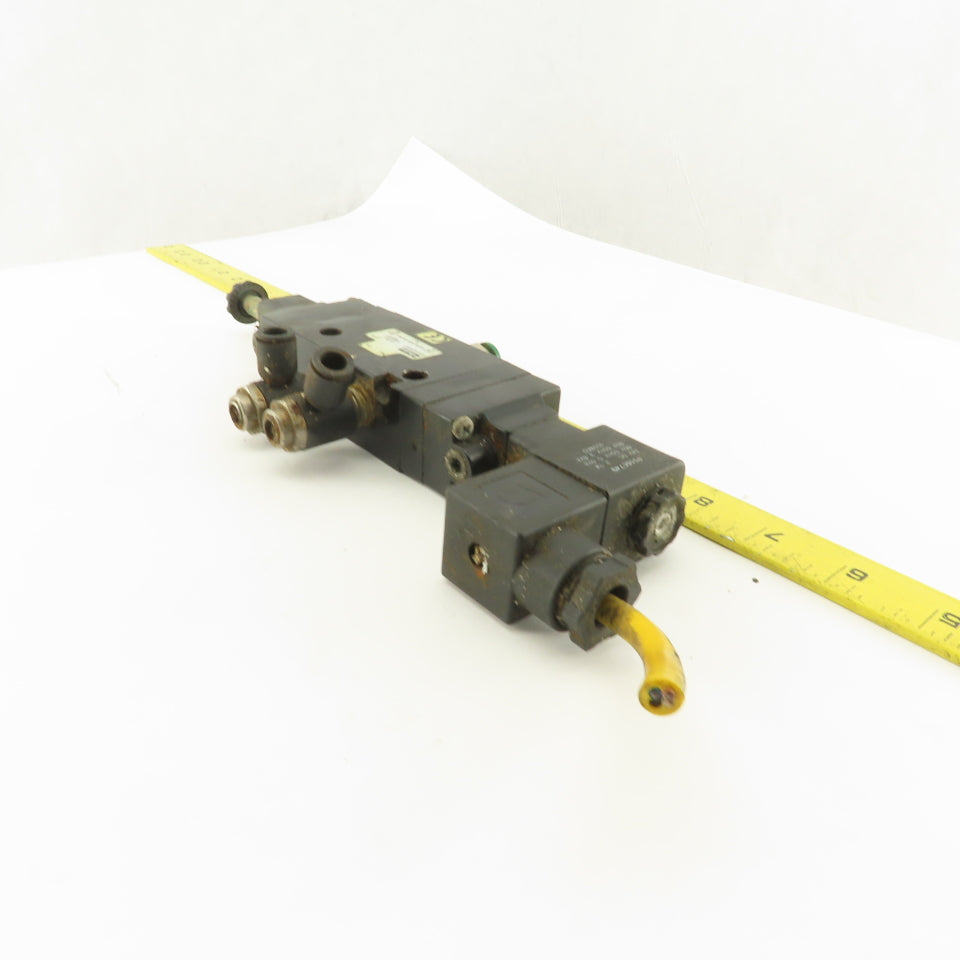 Parker B551ADA49C 5/3 Position Tandem Double Solenoid Pneumatic Valve